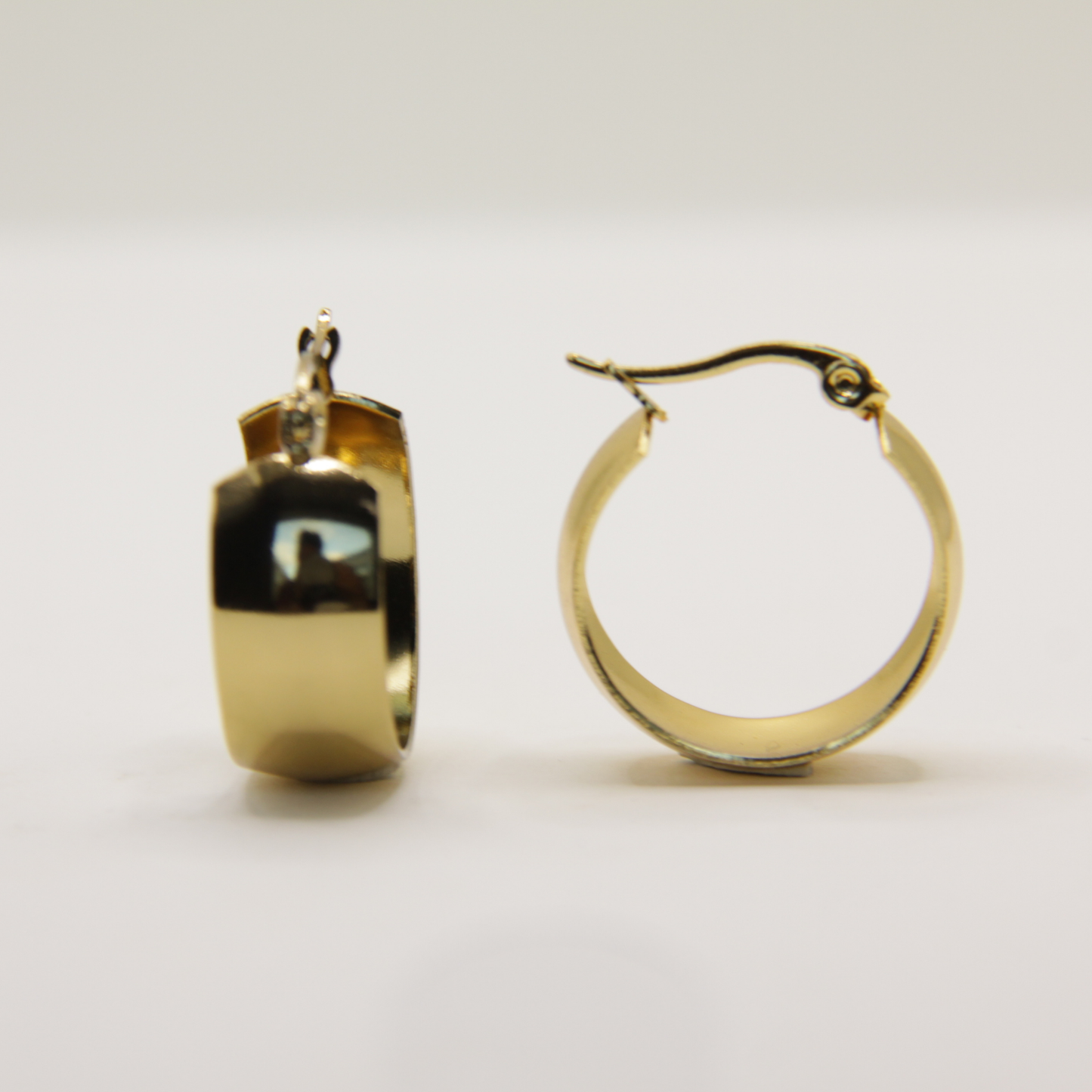 18k Gold plated small chunky earrings