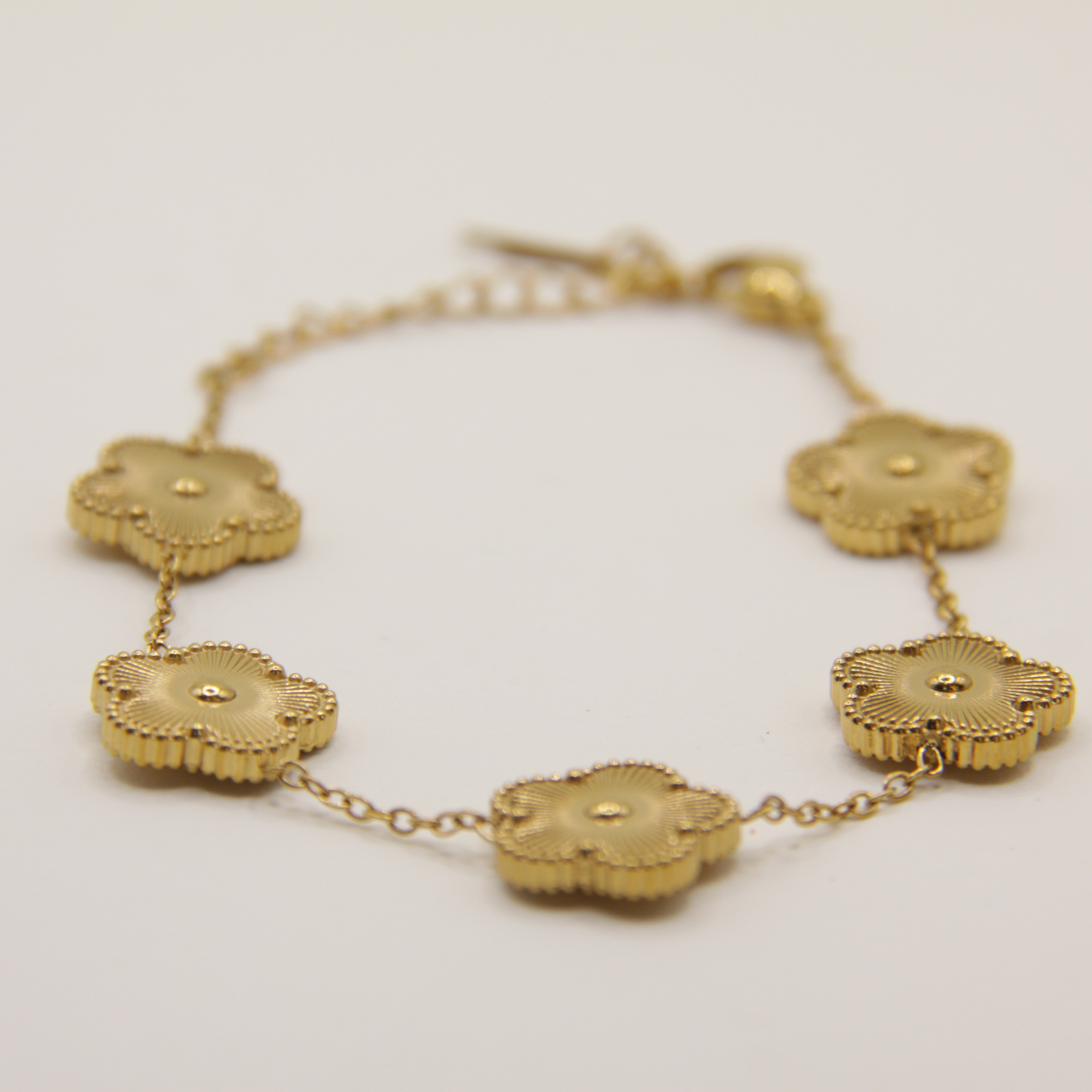 18k Gold plated flower bracelet
