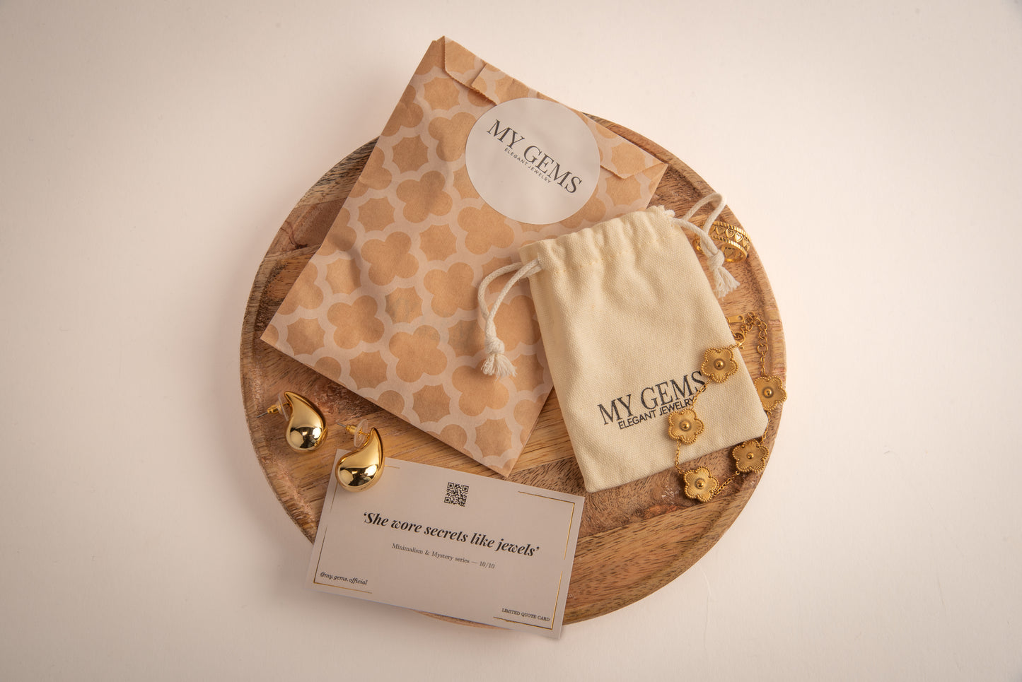 18k Gold plated huggies