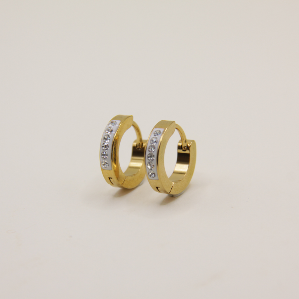 18k Gold plated zirkonia earrings