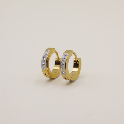 18k Gold plated zirkonia earrings