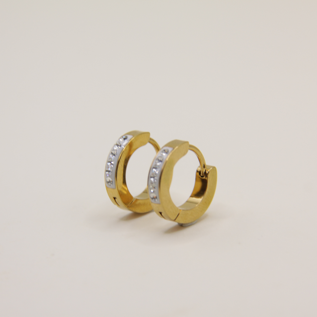 18k Gold plated zirkonia earrings