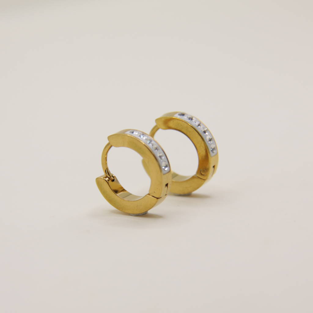 18k Gold plated zirkonia earrings