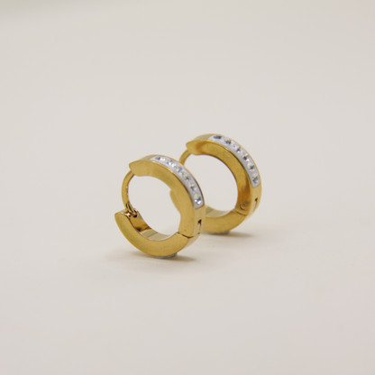 18k Gold plated zirkonia earrings