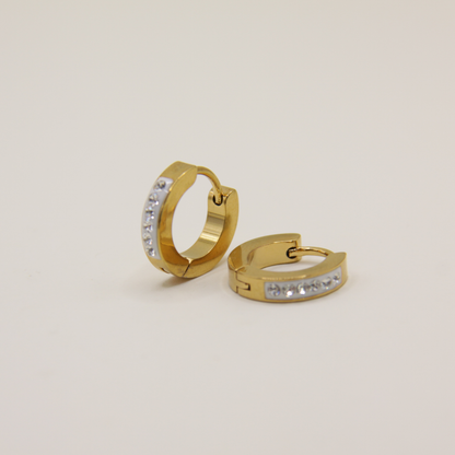 18k Gold plated zirkonia earrings
