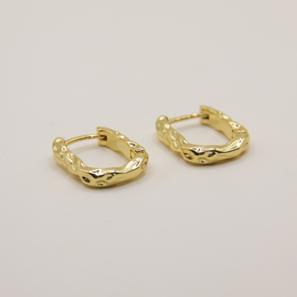 14k Gold plated twist earrings
