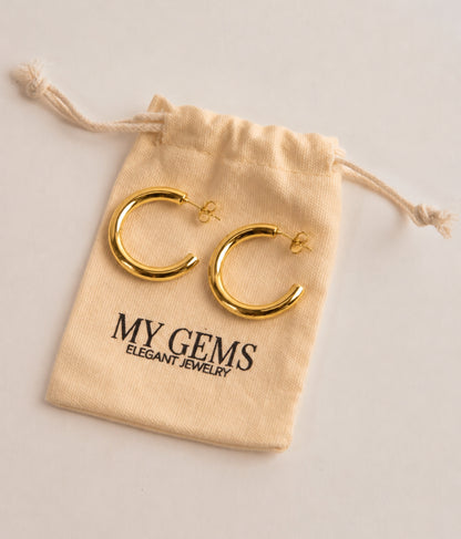 18k Gold plated big rings