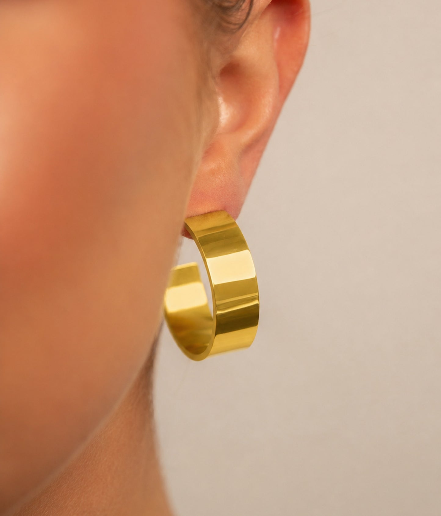 18k Gold plated chunky earrings