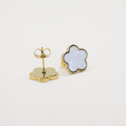 14k Gold plated mother of pearl earrings