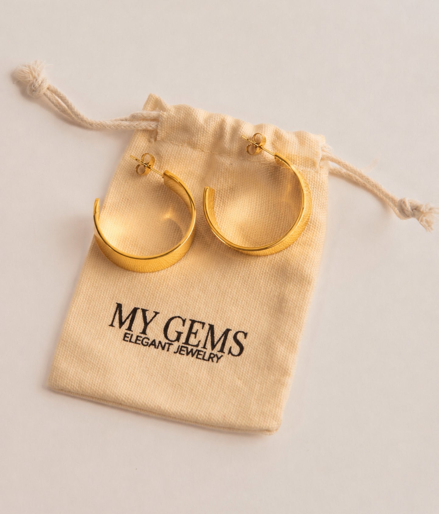 18k Gold plated chunky earrings