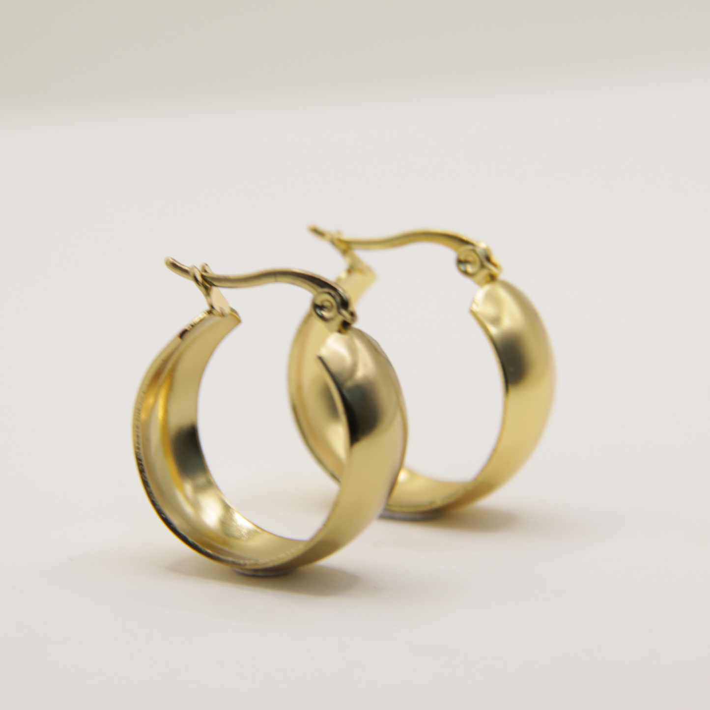 18k Gold plated small chunky earrings