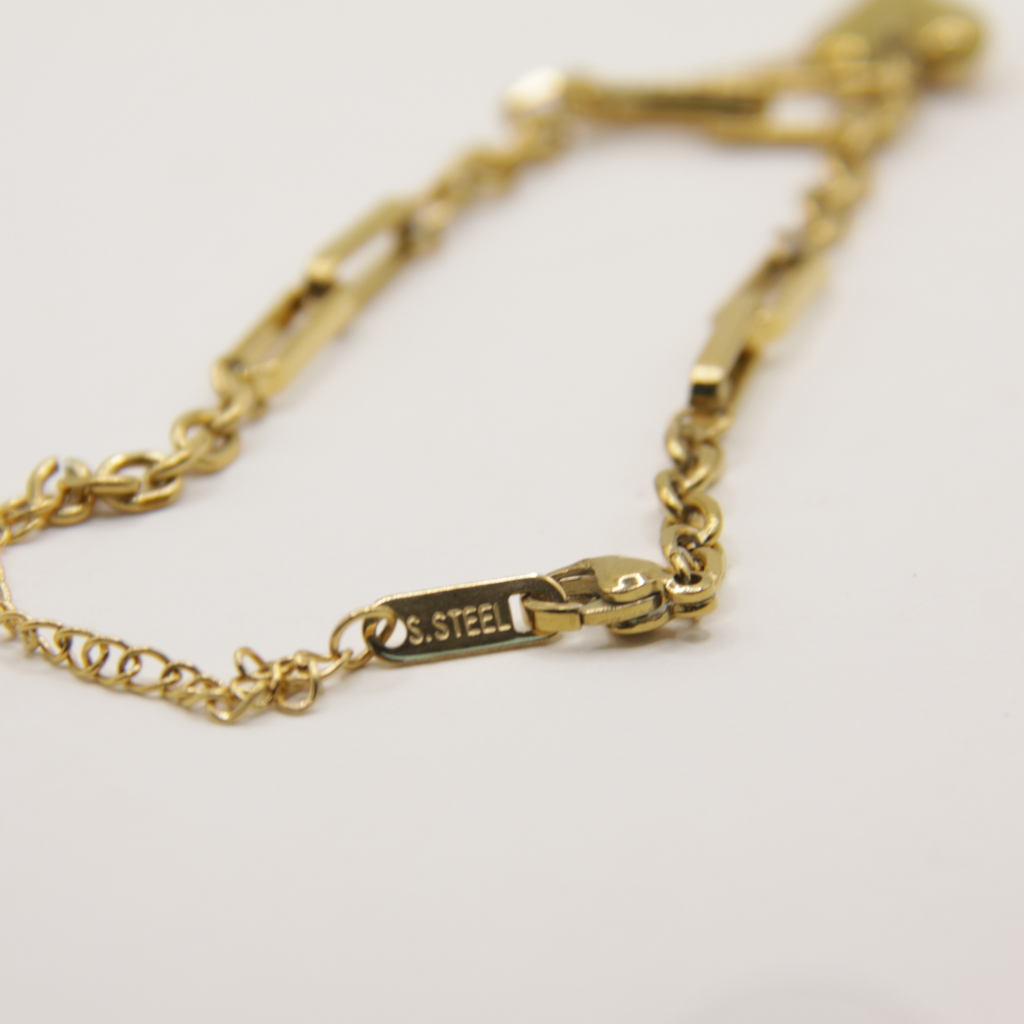 18k Gold plated heart bracelet