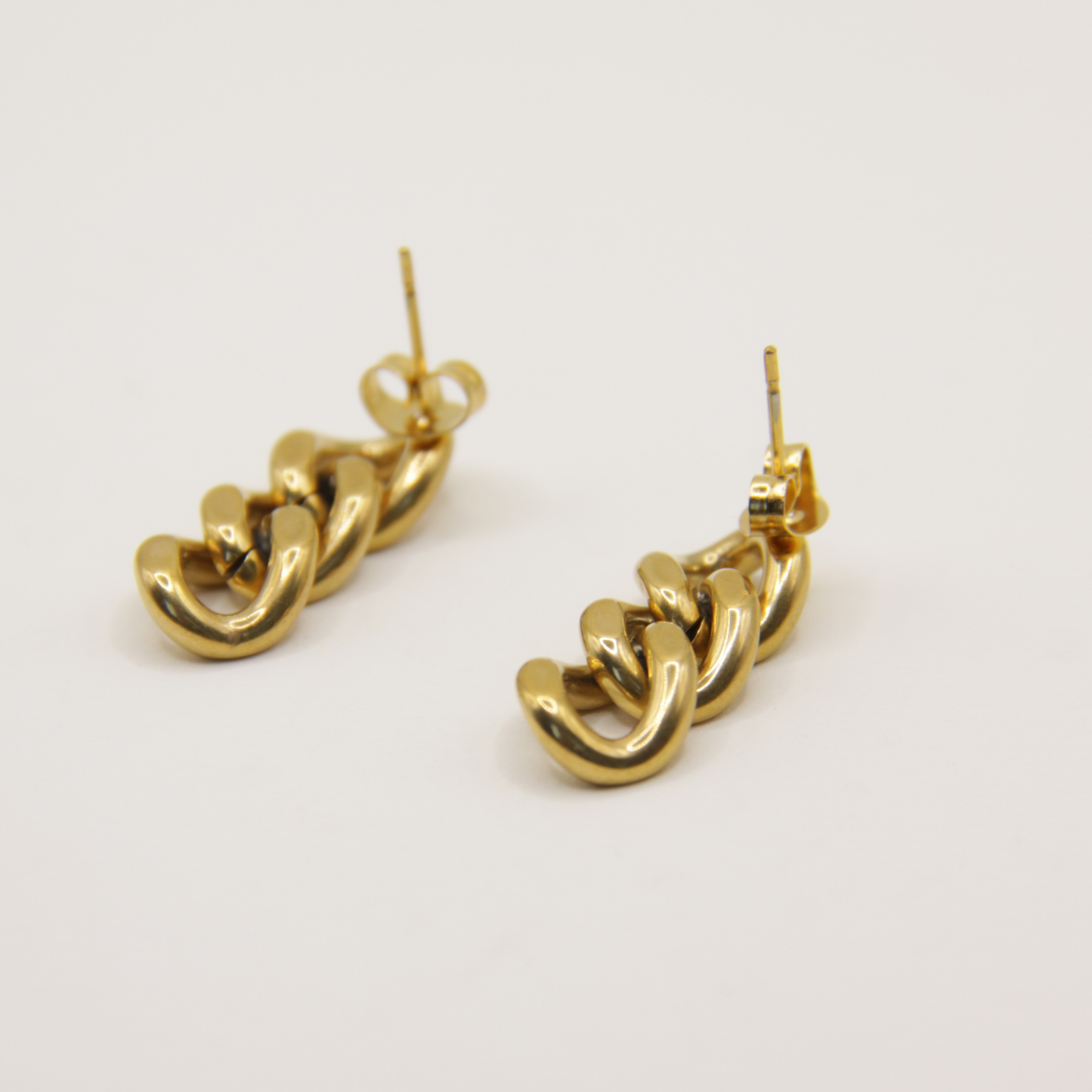 18k Gold plated chain earrings