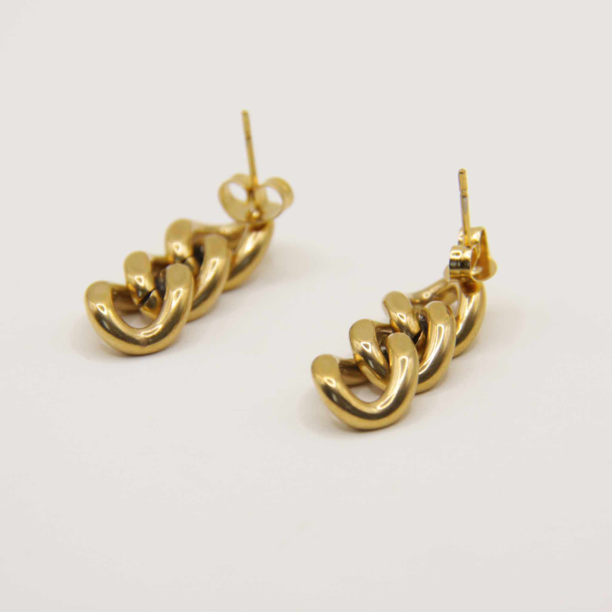18k Gold plated chain earrings