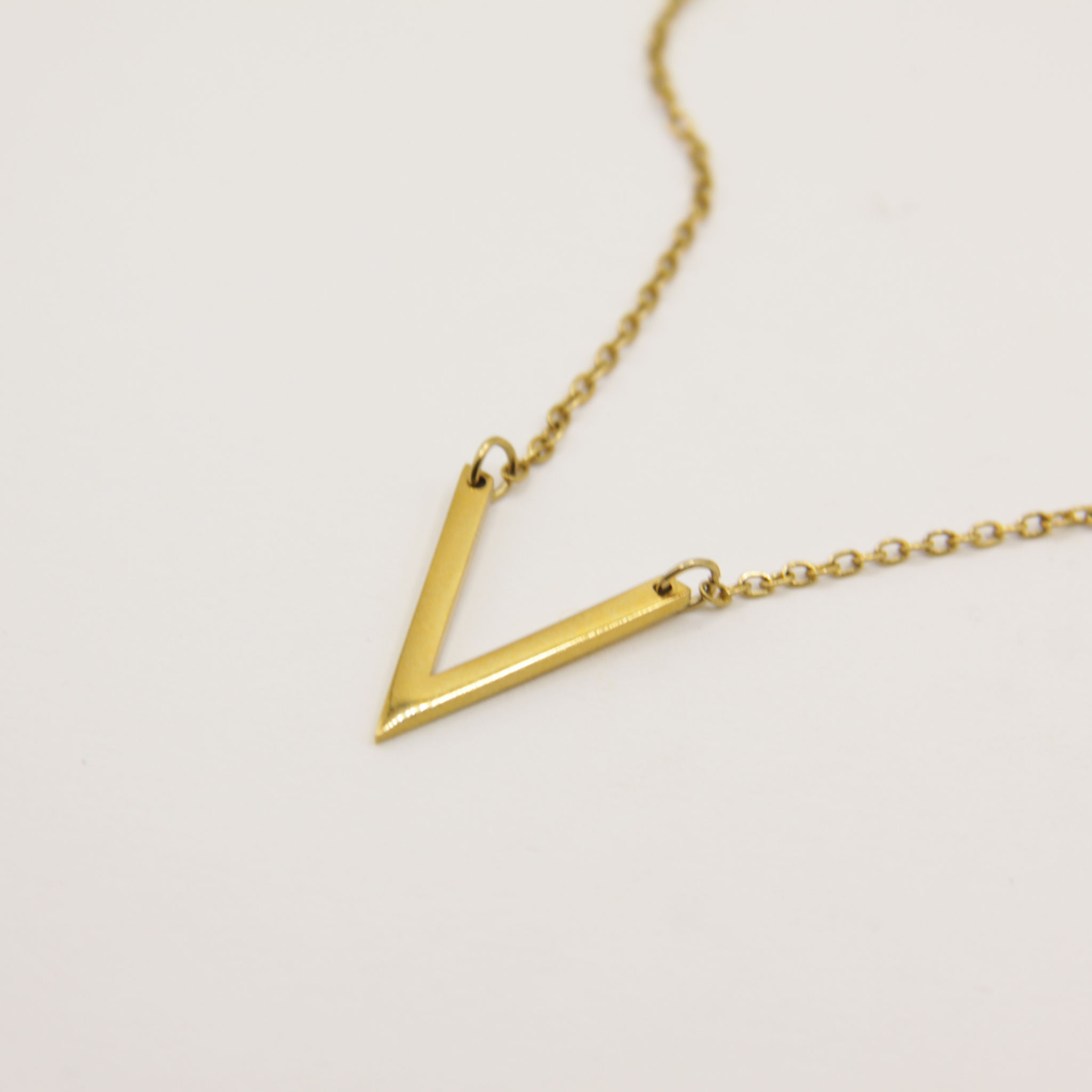 18k Gold plated V-ketting