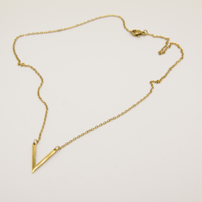 18k Gold plated V-necklace