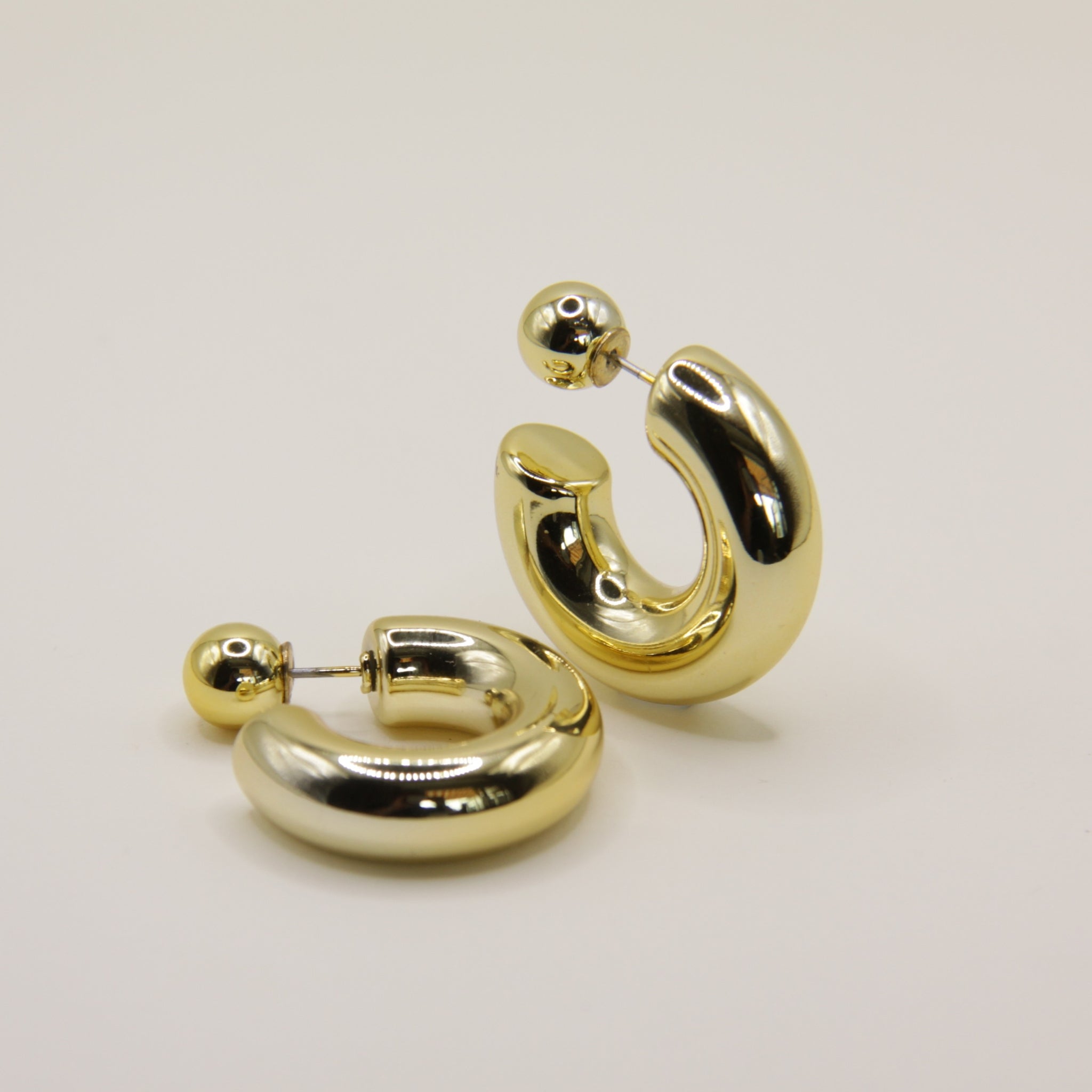 18k Gold plated beauty oorbellen