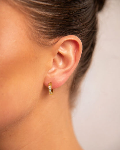 18k Gold plated zirkonia earrings