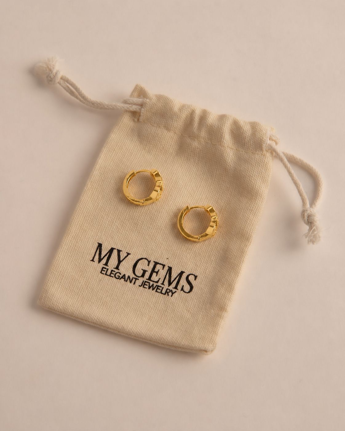 18k Gold plated triple heart earrings