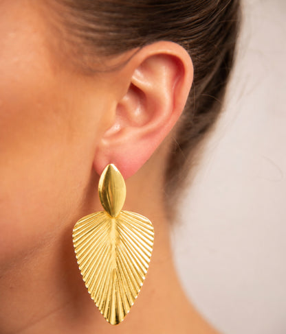 18k Gold plated palm drops