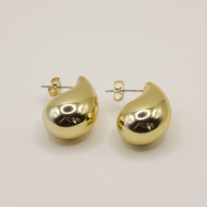 18k Gold plated tear earrings
