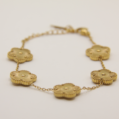 18k Gold plated flower bracelet