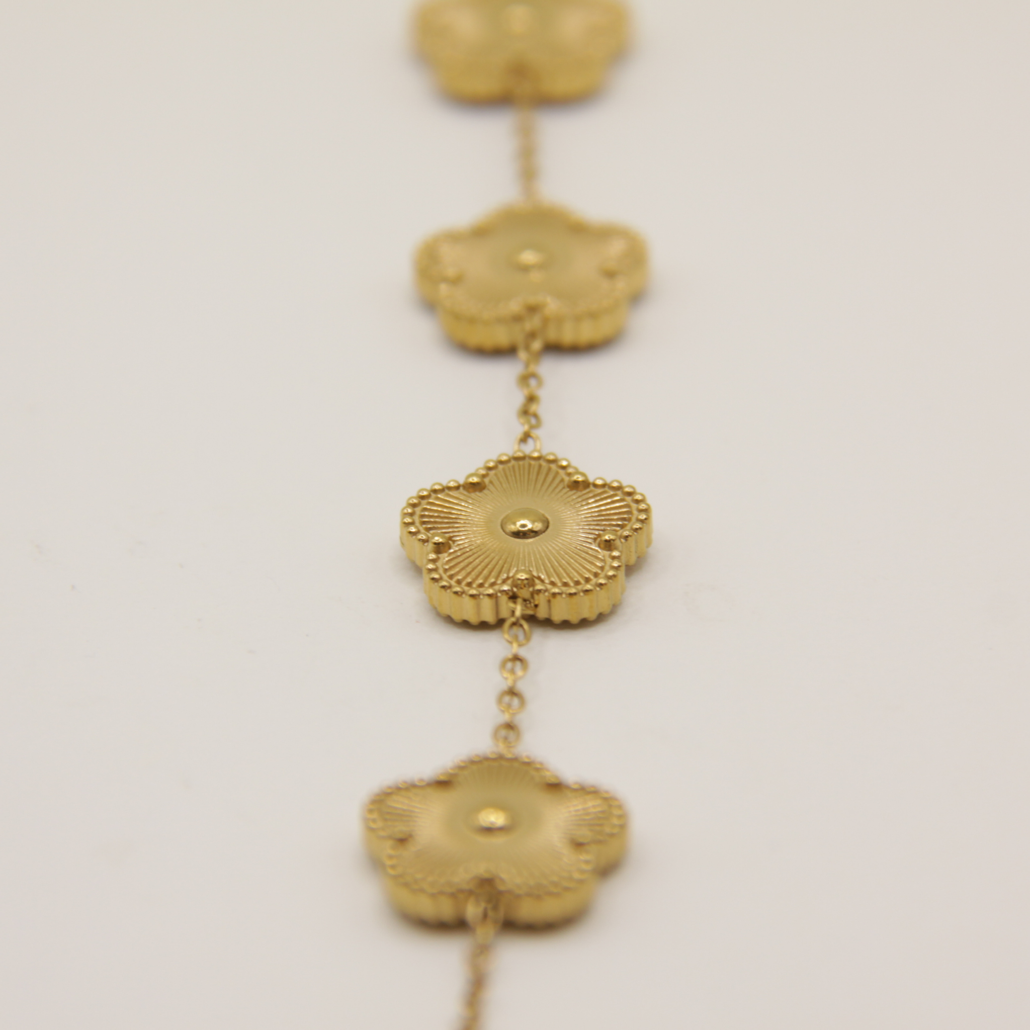 18k Gold plated flower bracelet