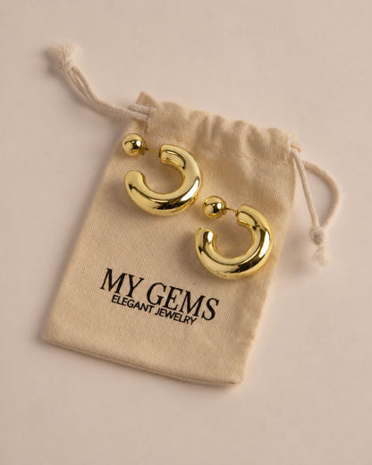 18k Gold plated beauty earrings