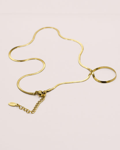 18k Gold plated fine necklace