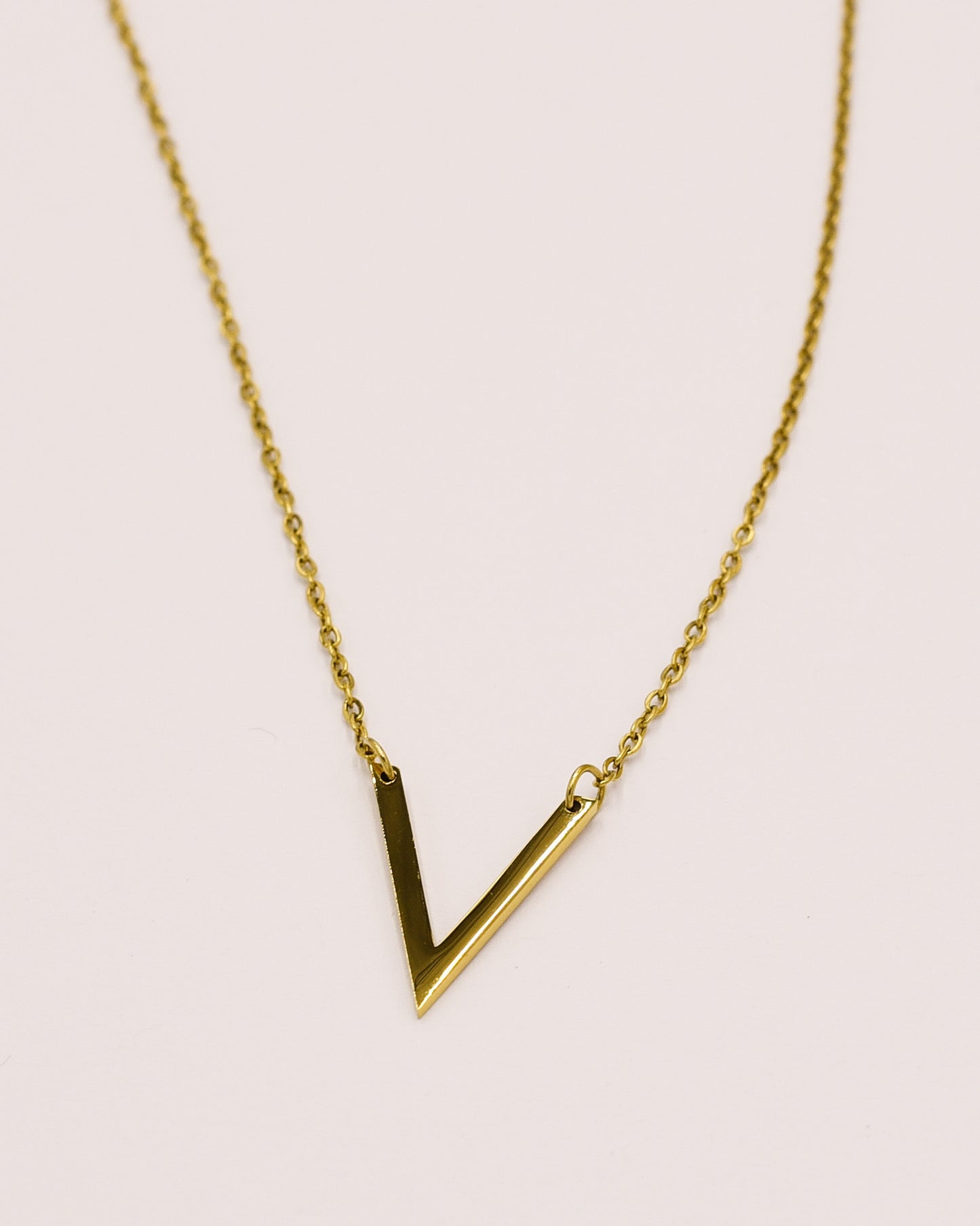 18k Gold plated V-necklace