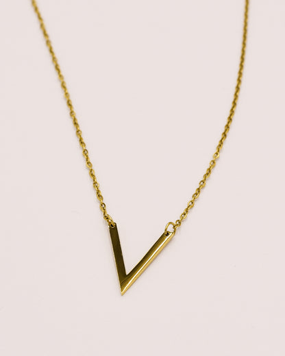 18k Gold plated V-necklace
