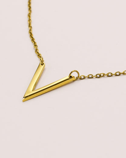 18k Gold plated V-necklace