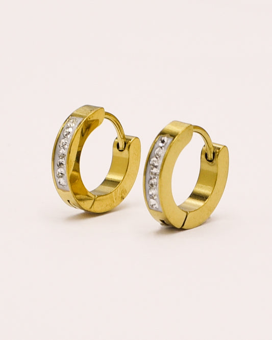 18k Gold plated zirkonia earrings