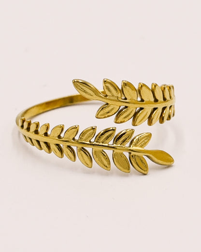 18k Gold plated olive ring