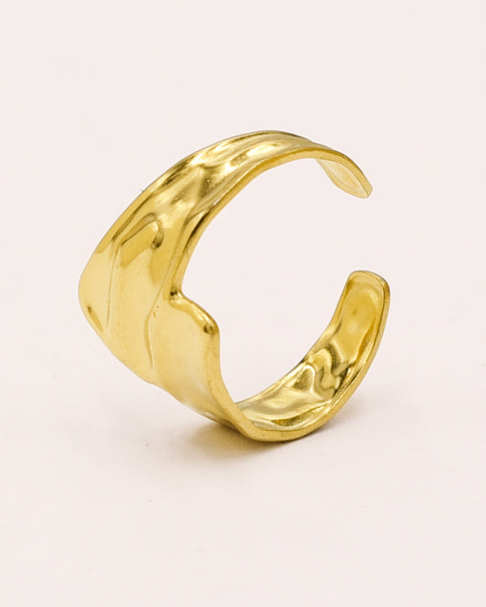 18k Gold plated flow ring