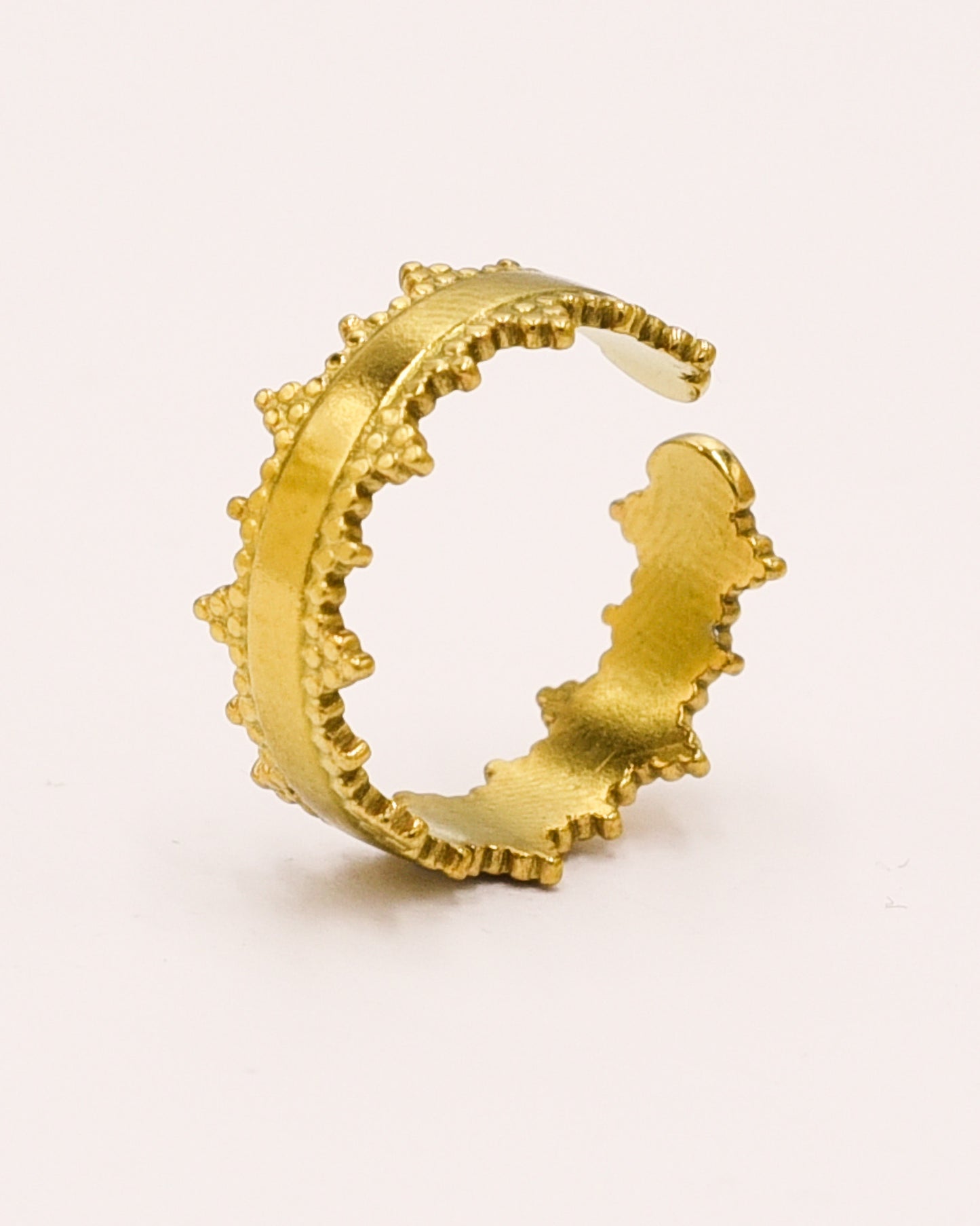 18k Gold plated queen ring