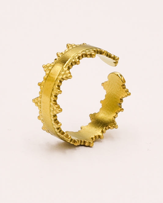 18k Gold plated queen ring