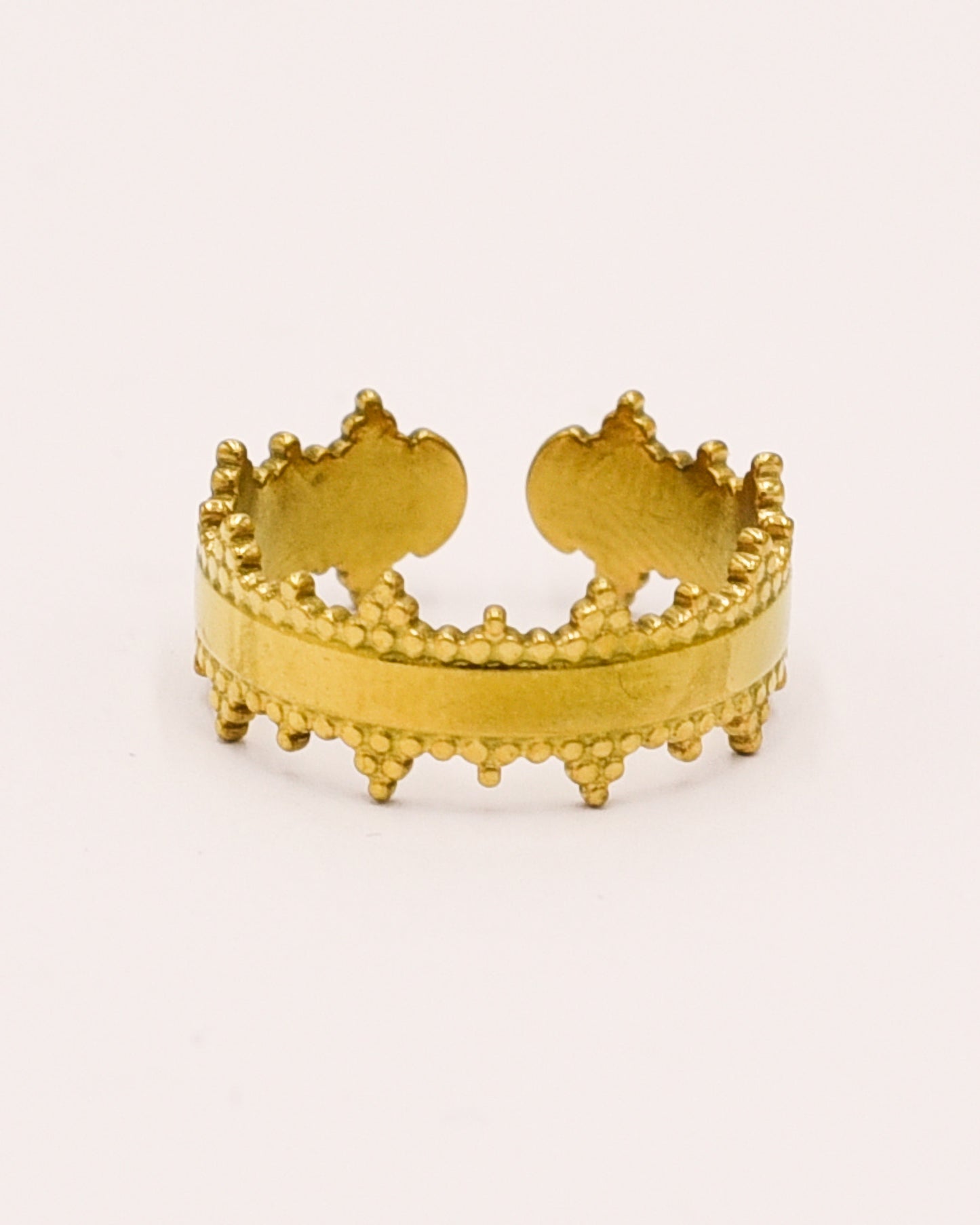 18k Gold plated queen ring