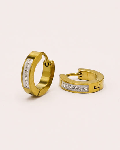 18k Gold plated zirkonia earrings