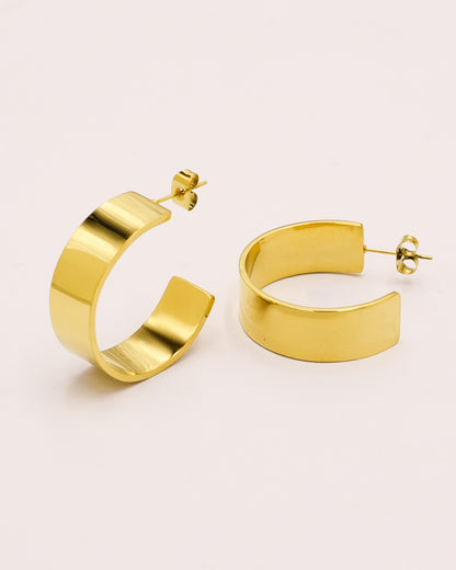 18k Gold plated chunky earrings