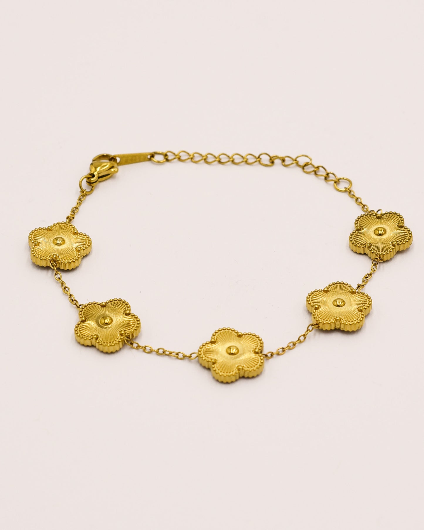 18k Gold plated flower bracelet