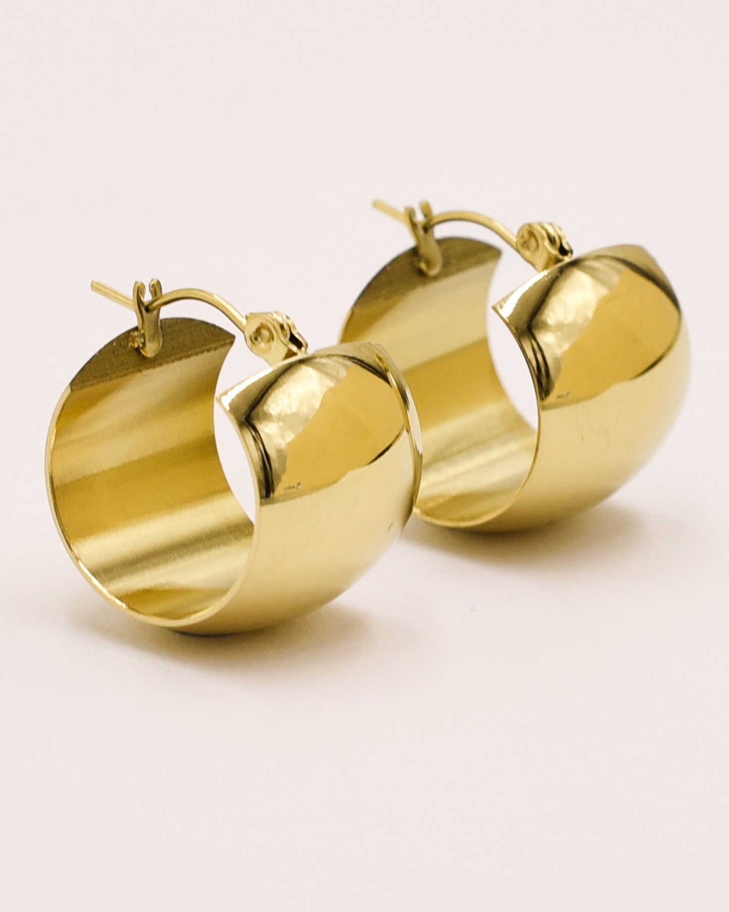 18k Gold plated huggies