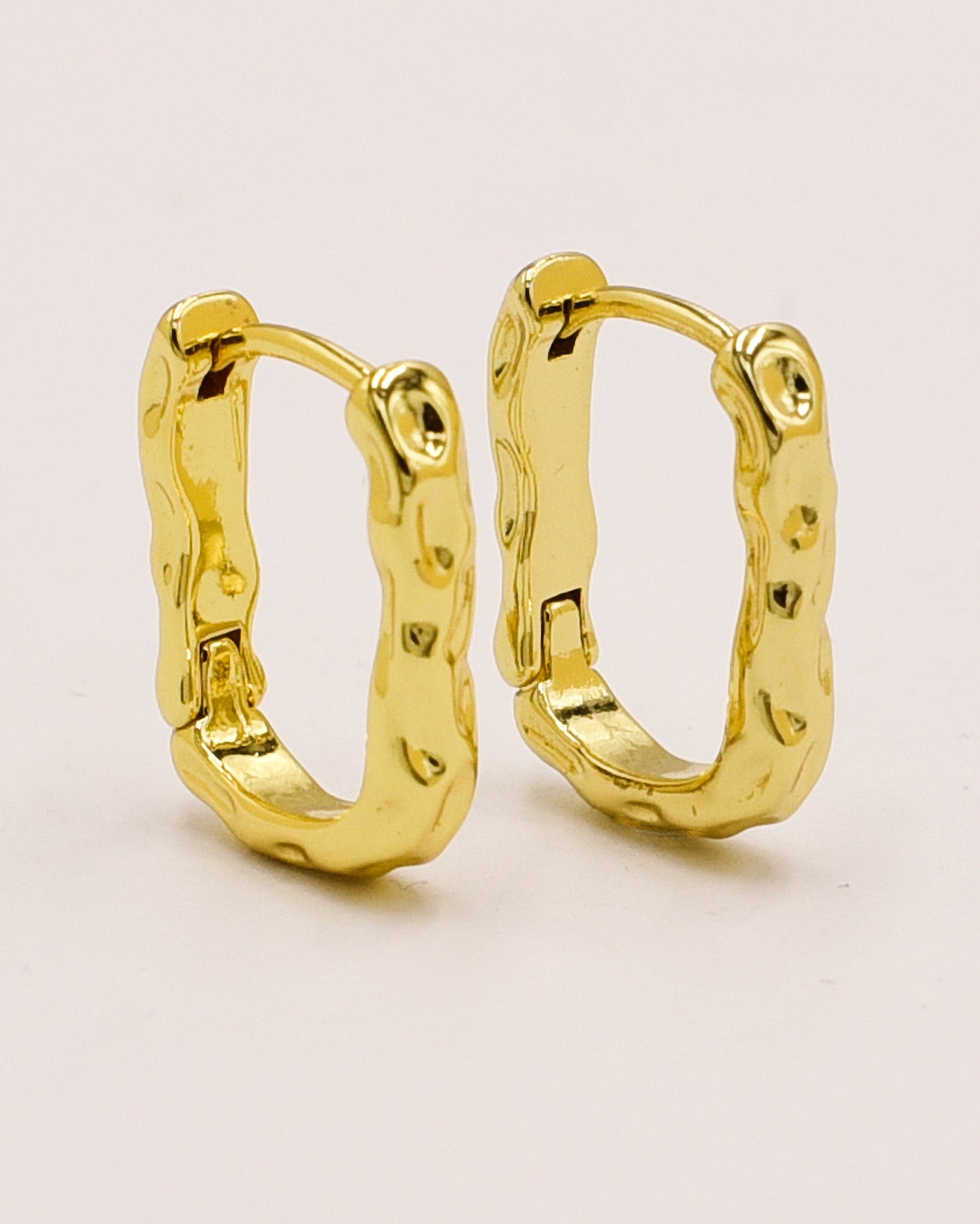 18k Gold plated twist earrings