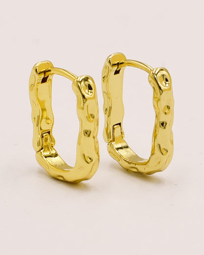 18k Gold plated twist earrings