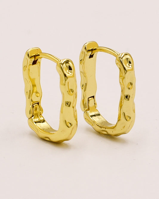 18k Gold plated twist earrings
