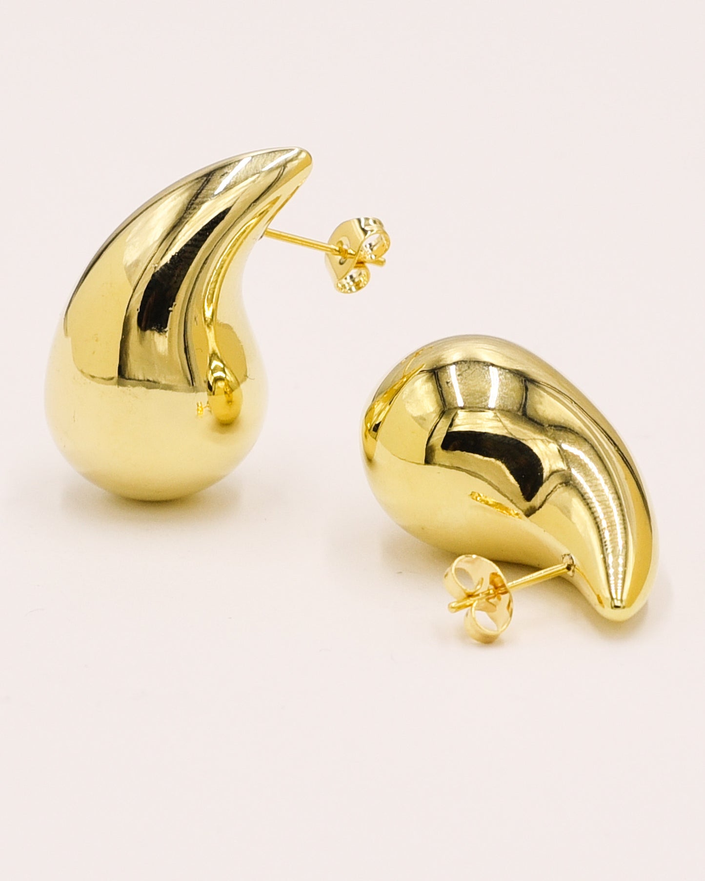 18k Gold plated tear earrings