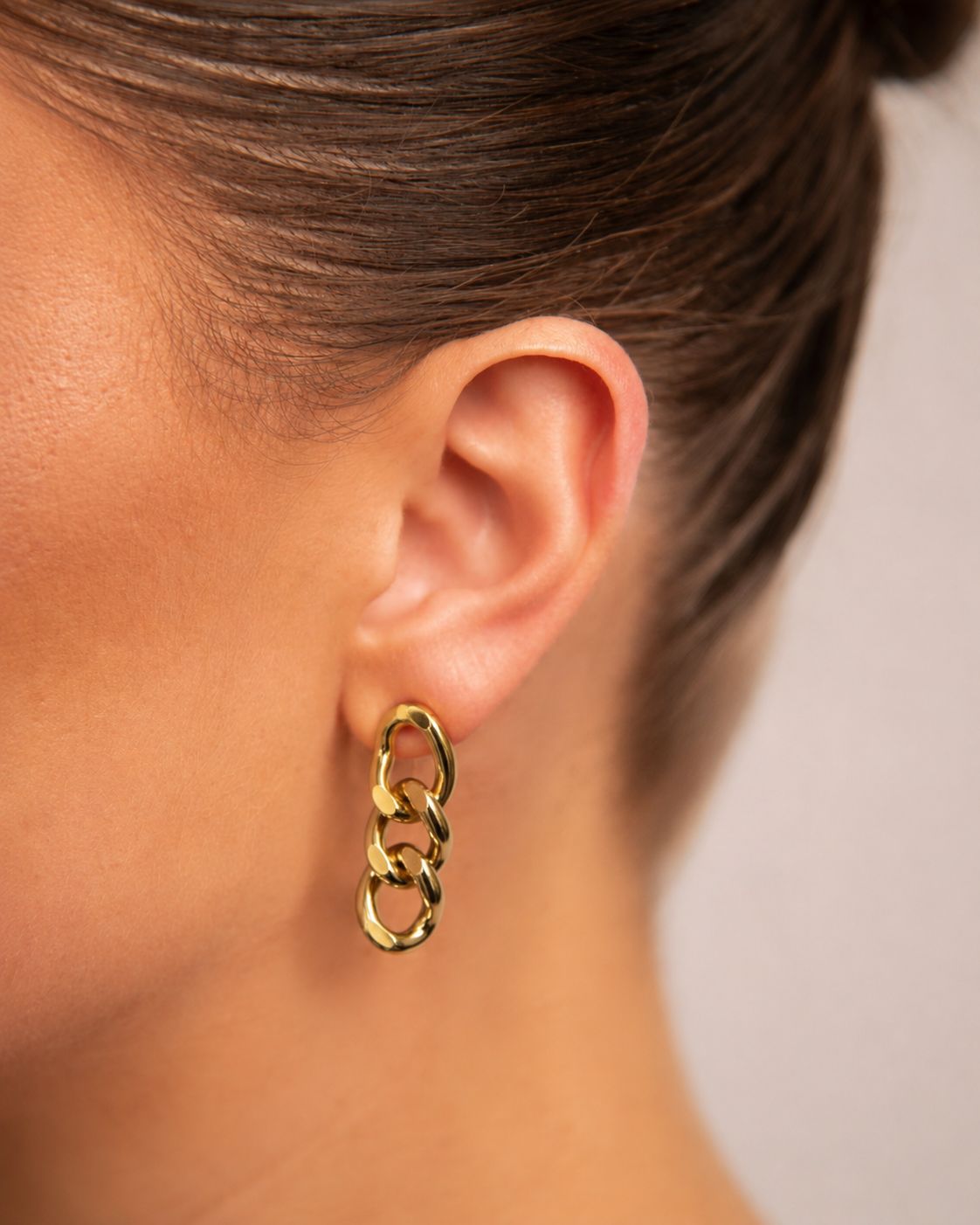 18k Gold plated chain earrings