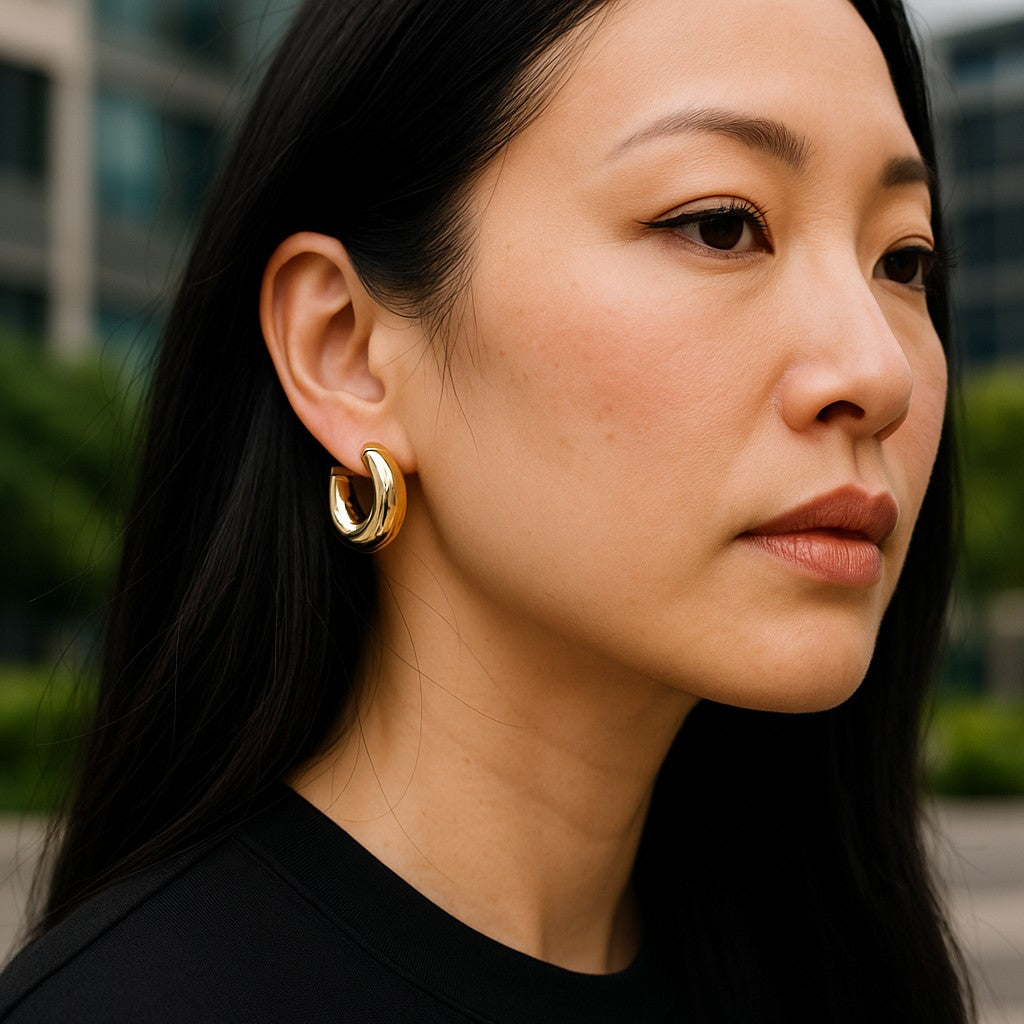 18k Gold plated beauty earrings