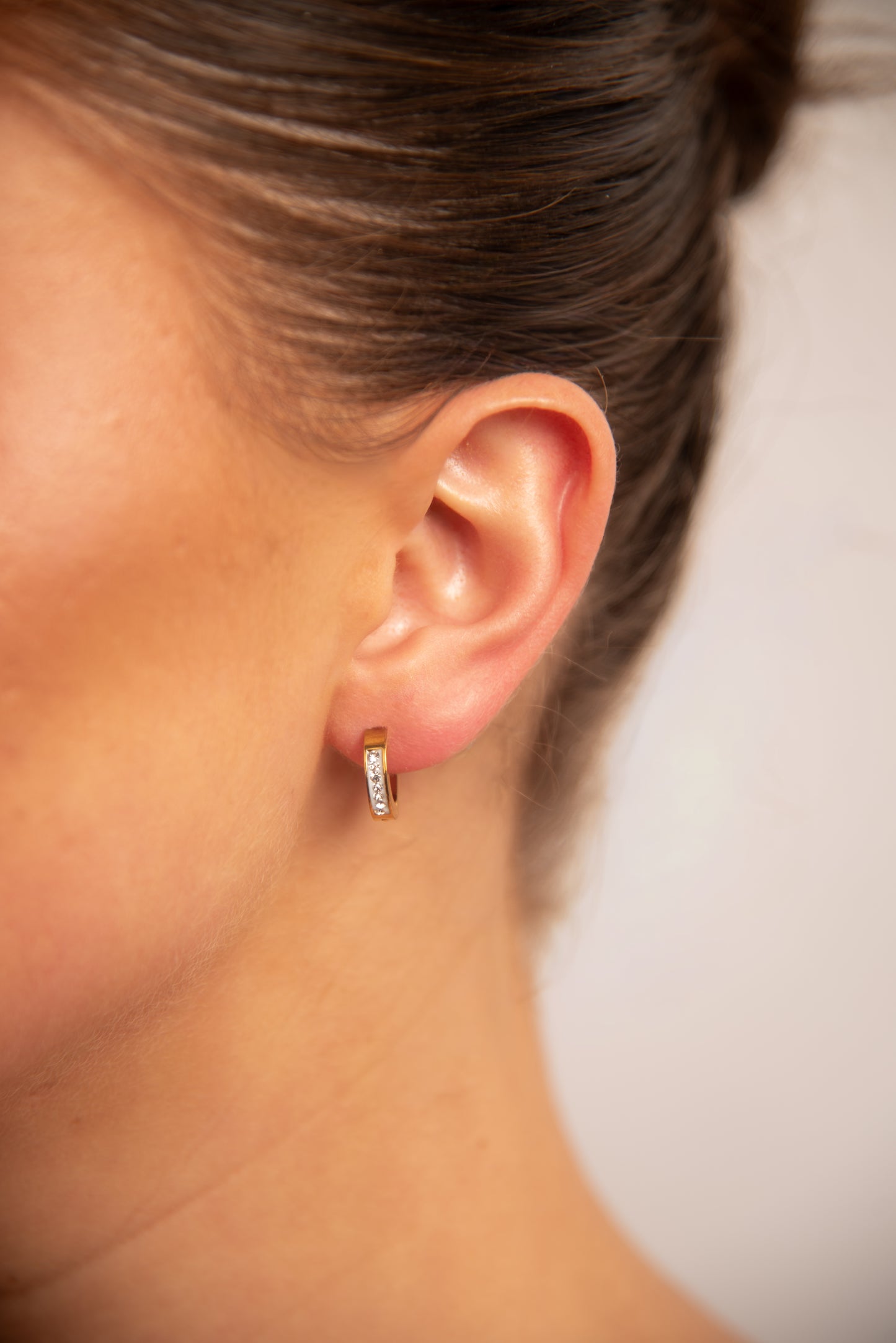 18k Gold plated zirkonia earrings