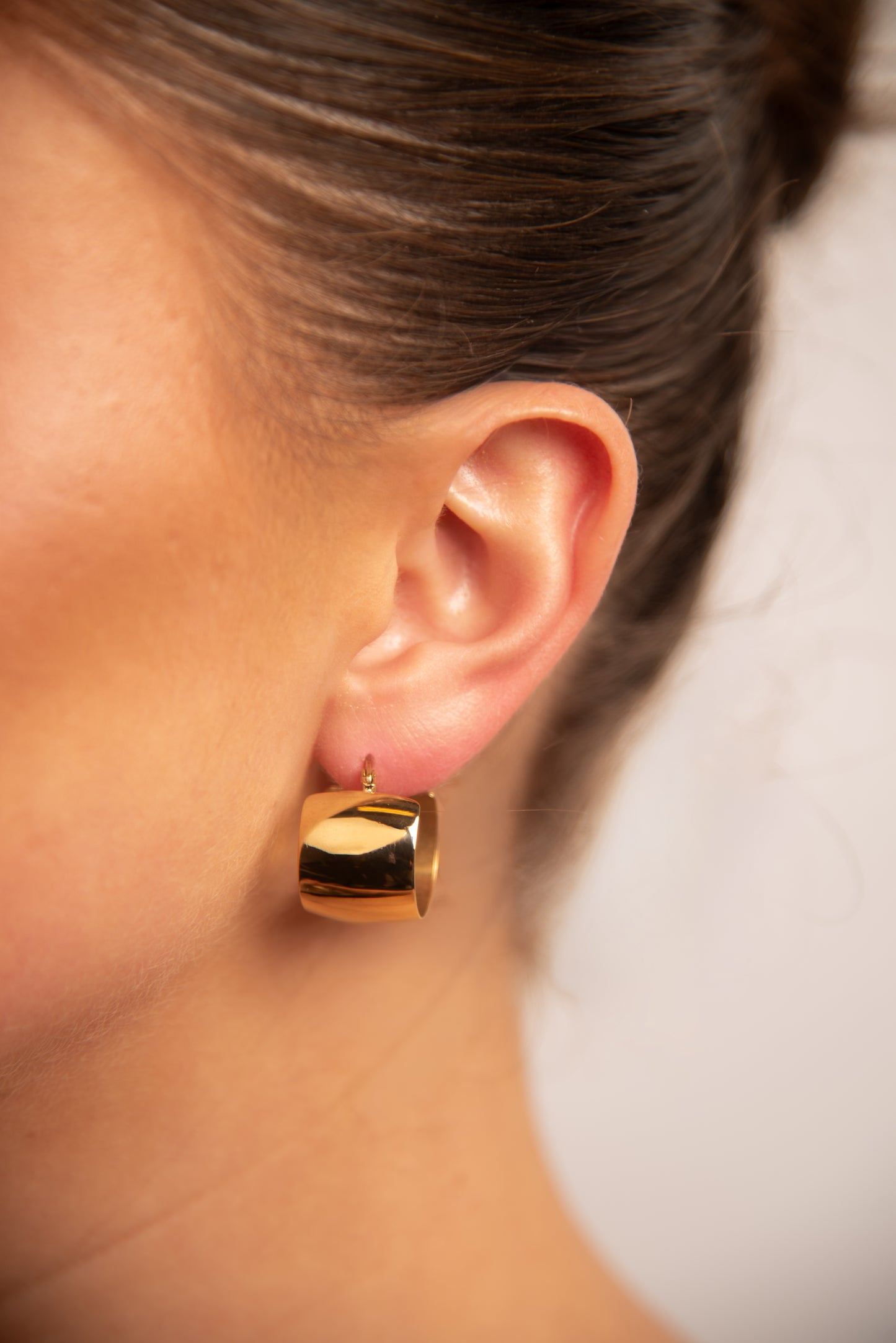 18k Gold plated huggies